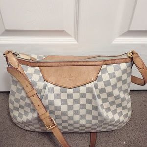 LOUIS VUITTON Siracusa PM Damier Canvas Azur